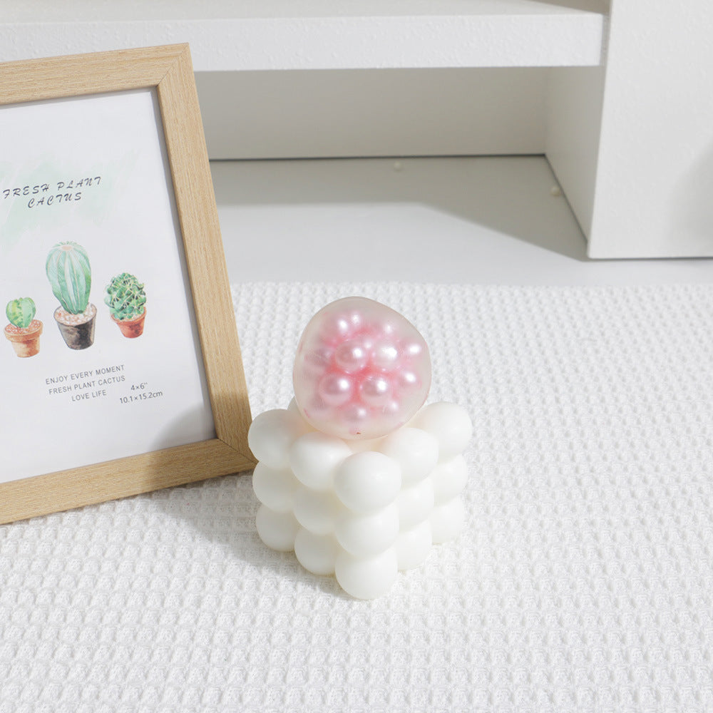 【Transparent Ball Skin TPR】Handmade Stress Ball -Pearl ❤ In Stock