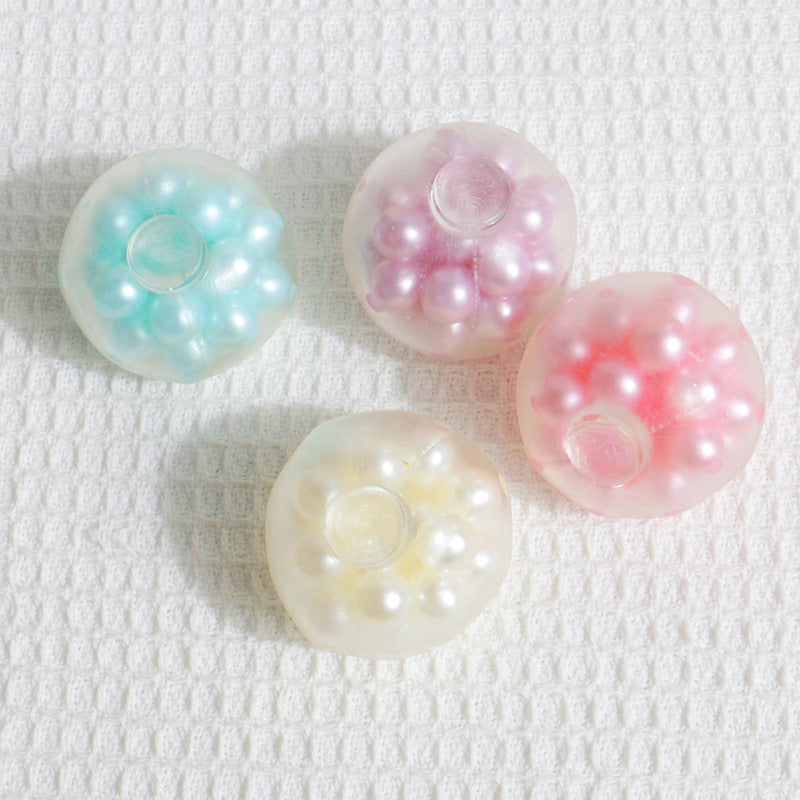 【Transparent Ball Skin TPR】Handmade Stress Ball -Pearl ❤ In Stock