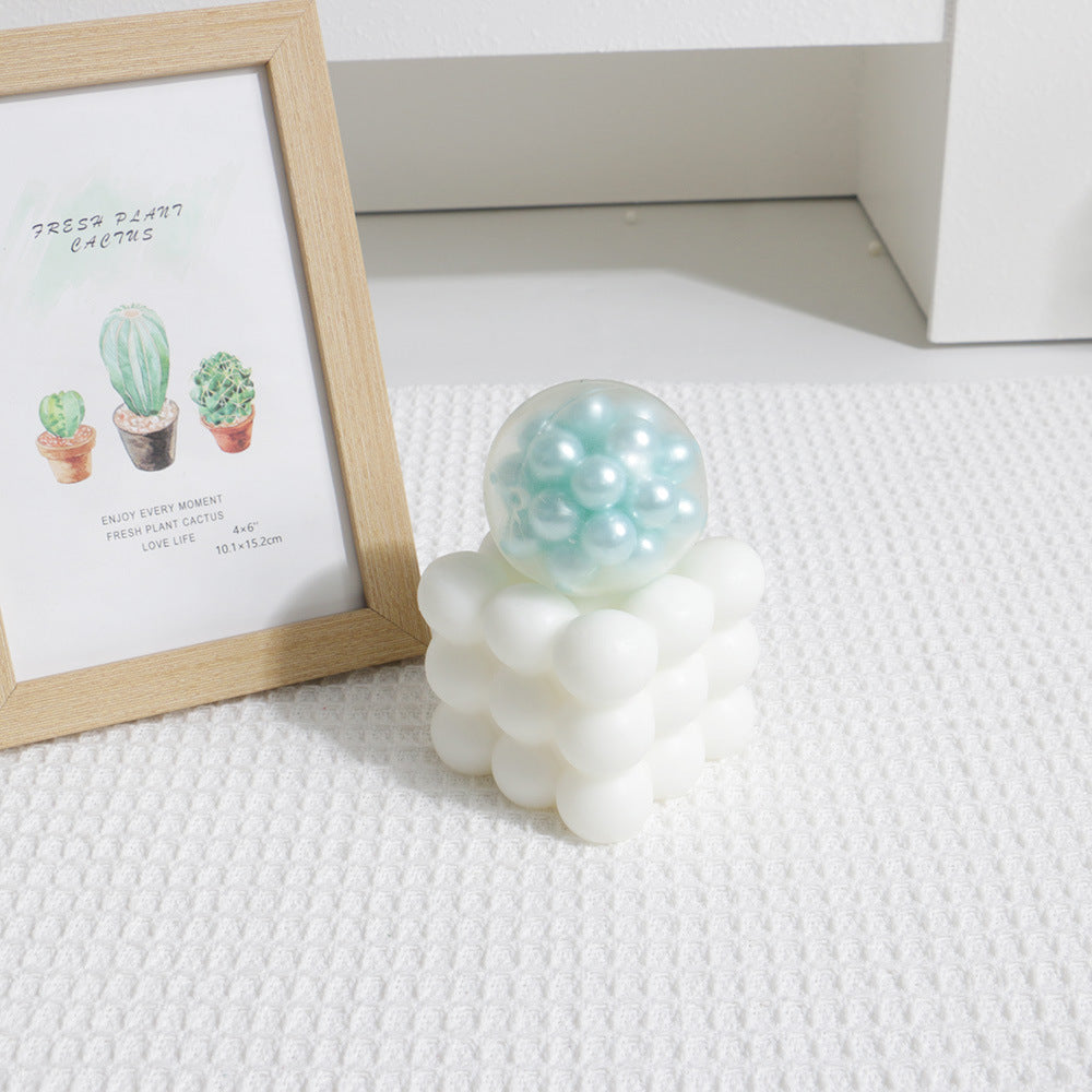 【Transparent Ball Skin TPR】Handmade Stress Ball -Pearl ❤ In Stock