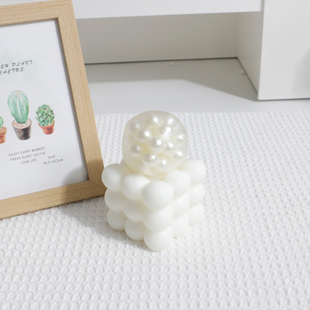 【Transparent Ball Skin TPR】Handmade Stress Ball -Pearl ❤ In Stock