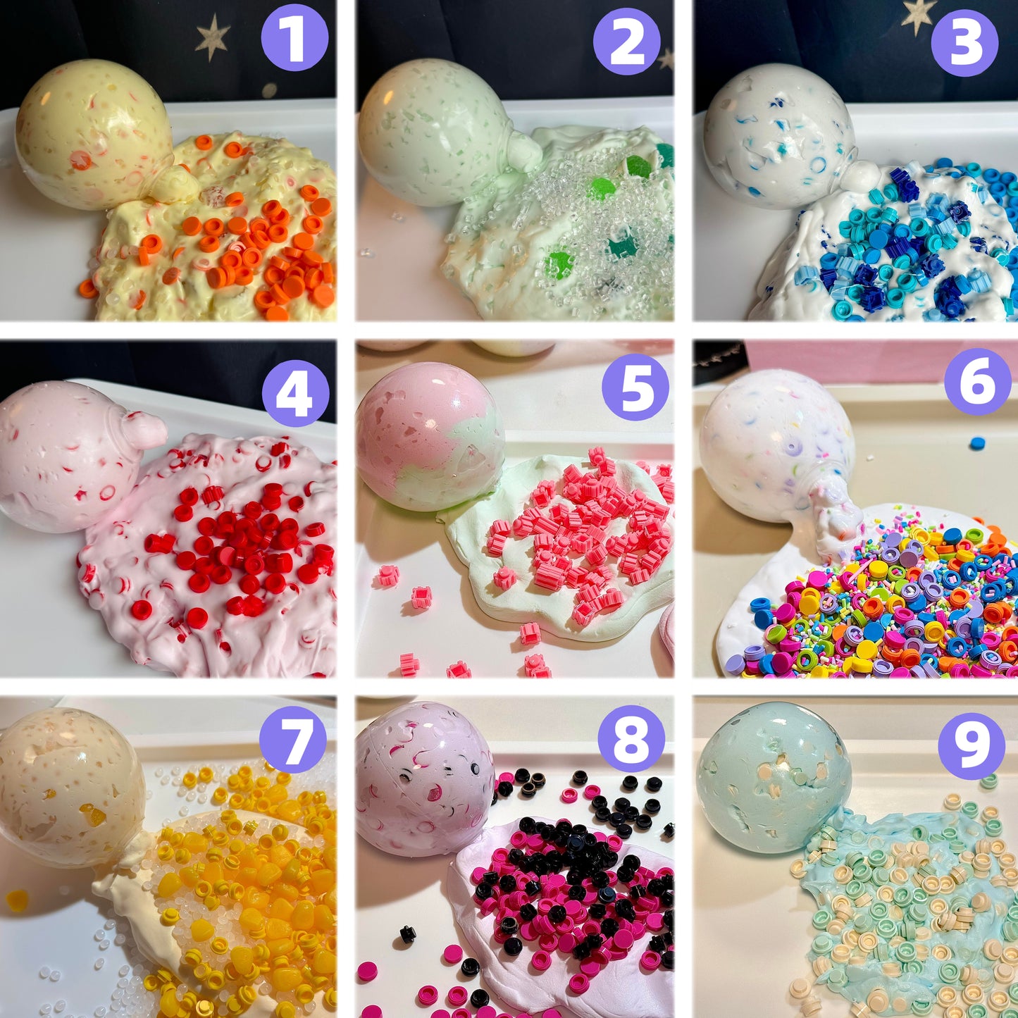 【Transparent Ball Skin TPR】Handmade Stress Ball -Shiny❤ In Stock