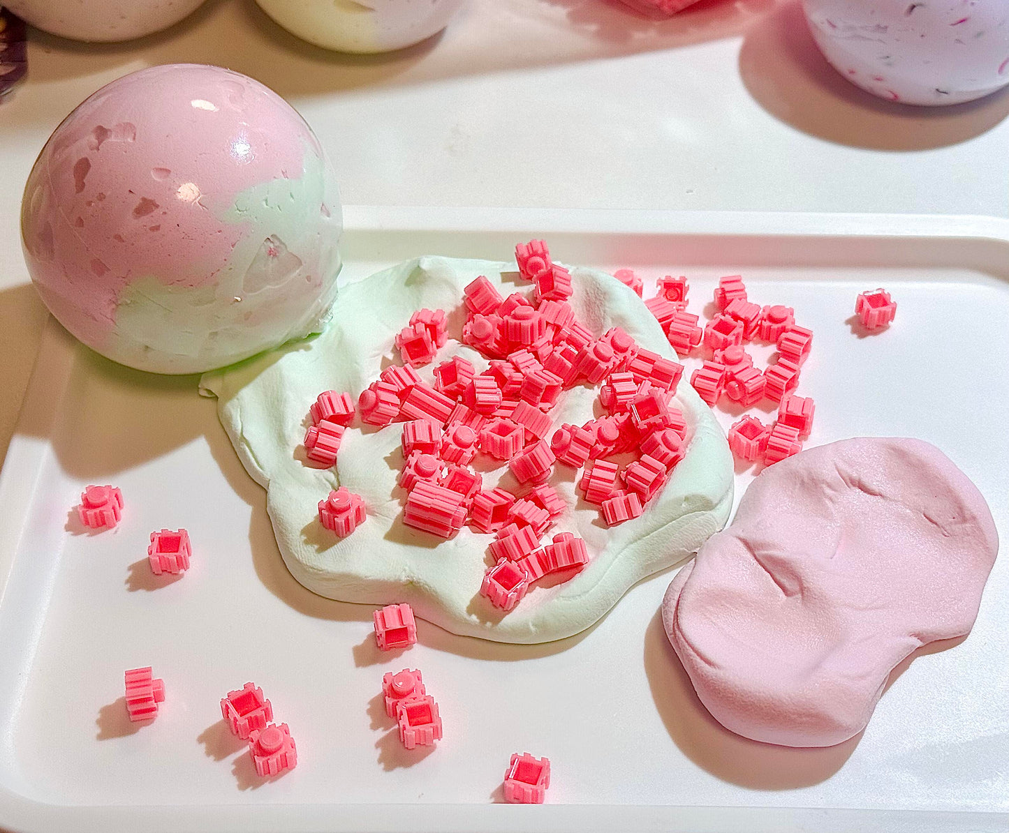【Transparent Ball Skin TPR】Handmade Stress Ball -Shiny❤ In Stock