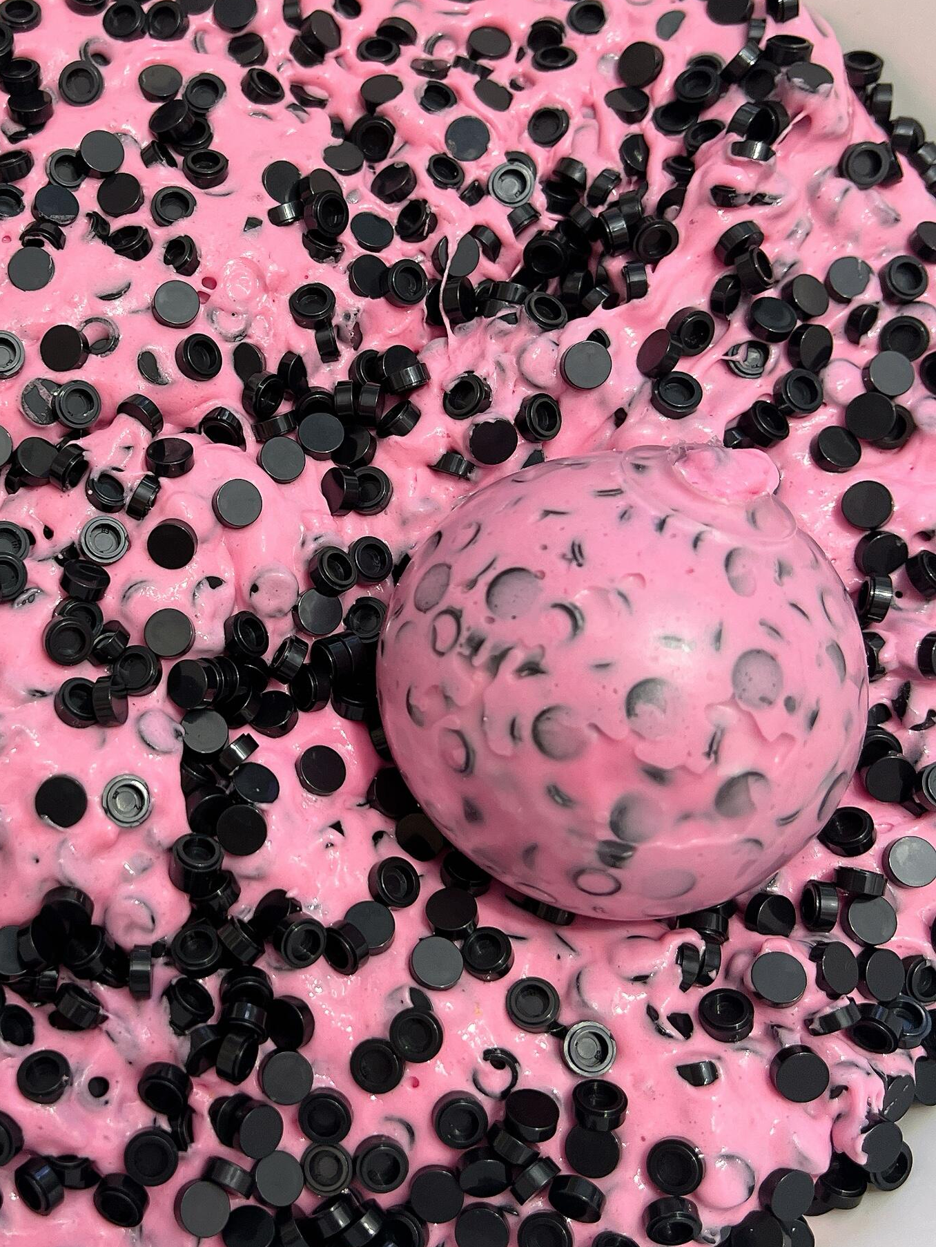 Transparent Ball Skin TPR】Handmade Stress Ball -Mint Chocolate❤ In Stock