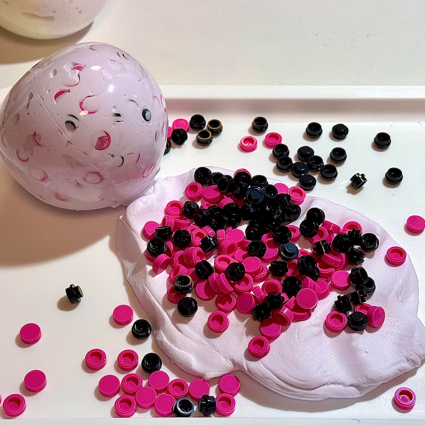 【Transparent Ball Skin TPR】Handmade Stress Ball -Shiny❤ In Stock