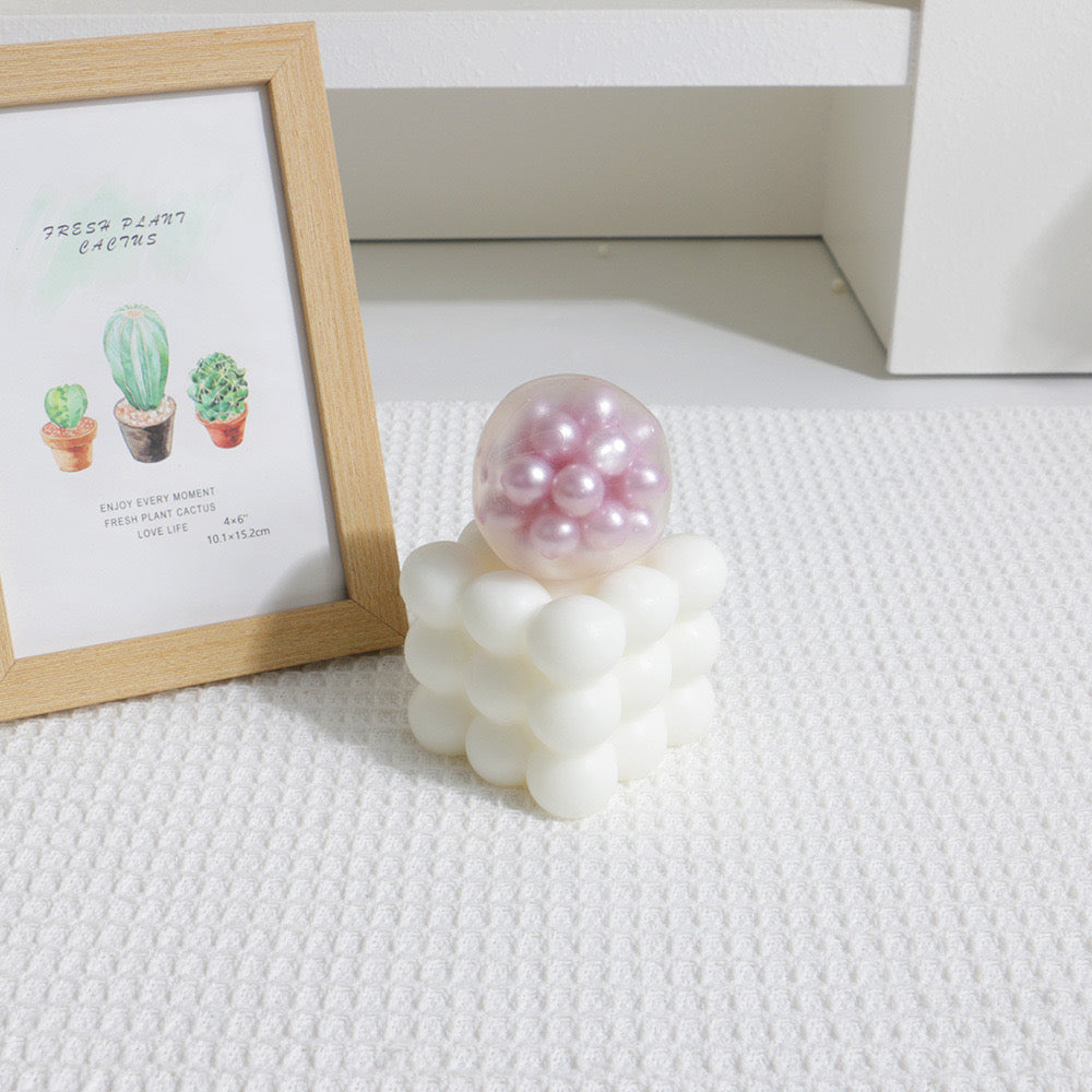【Transparent Ball Skin TPR】Handmade Stress Ball -Pearl ❤ In Stock